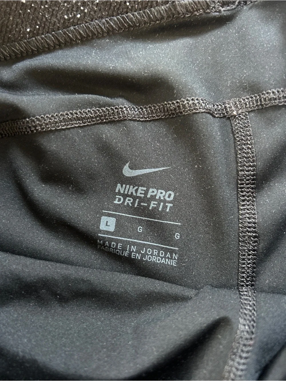 Nike Pro Women’s Large Dri-FIT Compression Shorts 3 Pack Bundle Black Gray